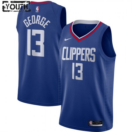 Los Angeles Clippers Paul George 13 Nike 2020-2021 Icon Edition Lasten Pelipaidat Swingman